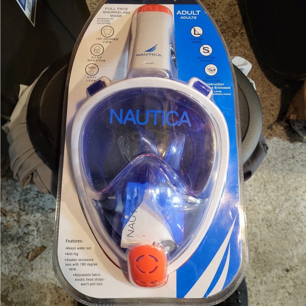 Nautica Snorkeling Mask - Blue and Red